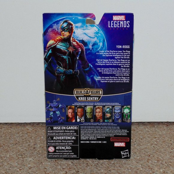 2018 Hasbro Marvel Legends 6" Yon-Rogg Figure MIB Brand New BAF Kree Sentry - Picture 2 of 6